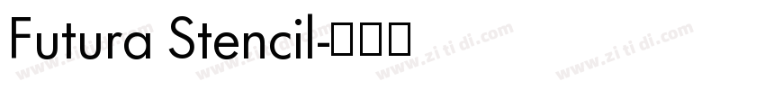Futura Stencil字体转换